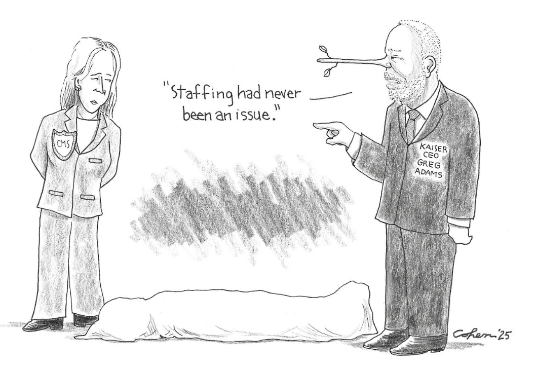 Kaiser CEO Greg Adams & State Investigator for CMS Kaiser CEO denies staffing issues